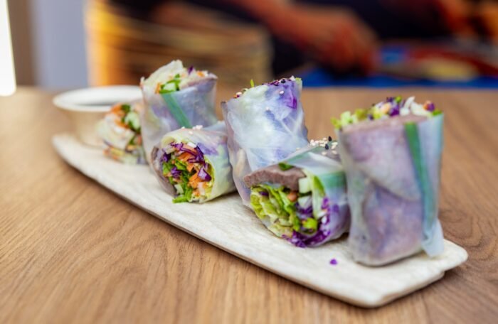 Duck rice paper roll