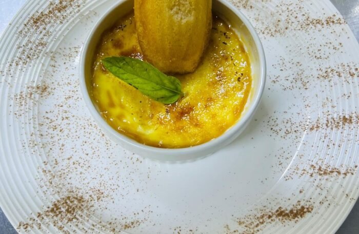 Crème brûlée nature ou passion